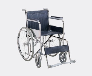 Standard Manual foldable wheelchair With Fixed Armrest and footrest Wheelchair
